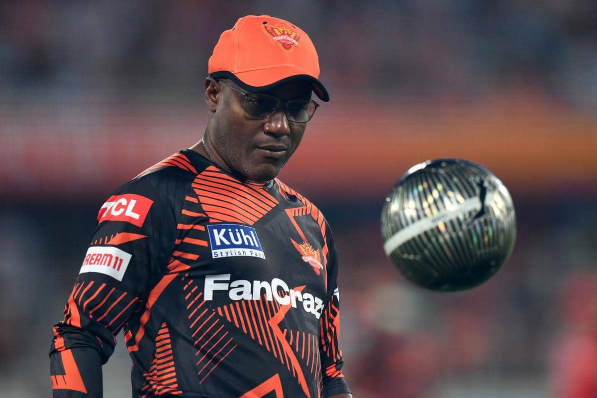 Sunrisers Hyderabad’s coach Brian Lara. | Photo Credit: AFP